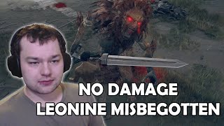 Leonine Misbegotten no damage boss fight in Elden Ring no hit solo [upl. by Saleem]