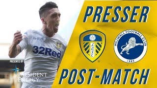 Marcelo Bielsa  Leeds United 32 Millwall  Postmatch reaction [upl. by Christabella365]