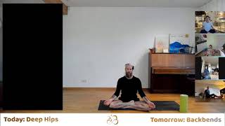 East Coast restream  Daily 30Min Yoga  8AM Deep Hips SATURDAY  justdidit fv30plus [upl. by Justinian]