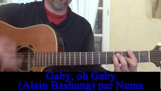 Gaby oh Gaby Alain Bashung Cover guitare voix 1979 [upl. by Royal198]