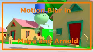 How To Render Motion Blur in Maya and Arnold [upl. by Nileek]