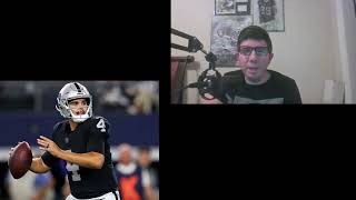 Raiders Starting Quarterback for week 13 [upl. by Teiluj]