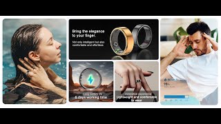 Yawell Intelligent  QRing Smart Ring Heart Rate SpO2 monitor Sleep Tracker Step Health Ring R02 [upl. by Alexandrina]