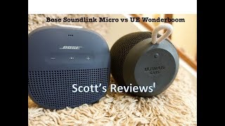 Bose Soundlink Micro vs UE Wonderboom [upl. by Demetre557]