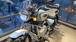 New Meteor 350 Royal Enfield BS7 Model 2024  Pricefeatures amp mileage full details amp Review’s [upl. by Enawtna]