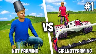 1vs1 na PŁASKIEJ MAPIE z GIRLNOTFARMING 🚜 1 [upl. by Routh164]