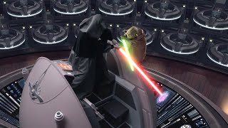 Yoda vs Palpatine 4K HDR  Star Wars Revenge of the Sith [upl. by Ahab184]