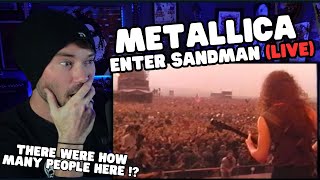 Metal Vocalist First Time Reaction  Metallica  Enter Sandman Live Moscow 1991 HD [upl. by Auahsoj]