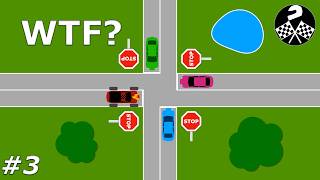 🚘 Les priorités 🚘  Code de la route 3  4K [upl. by Aynatahs]