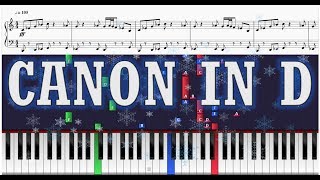 Happy Holidays Canon in D  TransSiberian Orchestra Version  Piano Tutorial w Sheets [upl. by Mosi500]