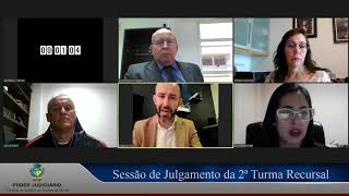 TJGO  2ª Turma Recursal  Sessão de Julgamento transmitida ao vivo em 12052021 10h [upl. by Esilana]