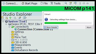 Extracting Setting files from MiCOM p141 Relay with Schneider Easergy Studio Software [upl. by Sabba]