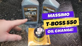 How to do an Oil Change on Massimo TBoss 550 Hisun Linhai 500 UTV SxS [upl. by Margarete]