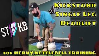 The Kickstand Single Leg Deadlift will help you lift Heavy Kettlebells for your Glute Training [upl. by Bartholomeo684]