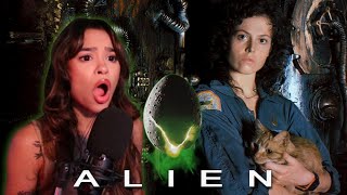 Alien 1979 MOVIE REACTION  First Time Watching [upl. by Ailimaj]