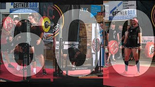 Schaffe ich 600 kg Total 🔥🔥🔥 Powerlifting Wettkampf [upl. by Cinimod559]