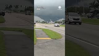 Large Tornado Touches Down in Clewiston FL Ahead of Milton [upl. by Initirb]