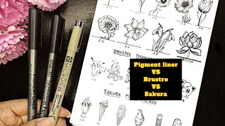 Comparing the micron pens Best fineliner pens for drawing [upl. by Ebert]