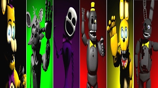 Fredbears Family Diner All Animatronics [upl. by Specht]