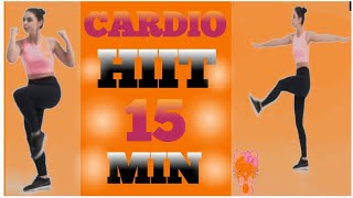 15 MIN CARDIO HIIT Workout  Full Body No Equipment No Repeats [upl. by Vittoria854]