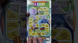 Short Scratch  12  Life is like a Trying our luck at the 5 Florida LIFE scratch off ticket [upl. by Charo]