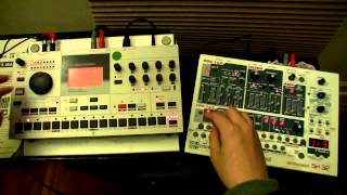 Exploded View Elektron Machinedrum Roland SH32 [upl. by Naxela]