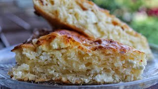 Η πιο τραγανή και εύκολη τυρόπιτα  The best greek  feta pie [upl. by Rafaelle]