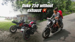 Duke 250 bs 6 without exhaust 💥🚀  আজি এটা normal vlog  Dominar 250 bs 6 😍 [upl. by Piero]