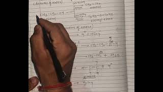 dehydration of alcohol to form alkene and dimethyl ether [upl. by Elana]