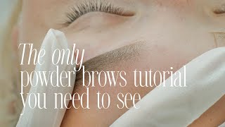 The Only Powder Brows Tutorial You Need To See [upl. by Leila]