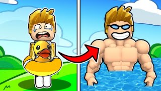 HOW TO GET SUPER STRONG in Roblox Swim League [upl. by Jephum495]