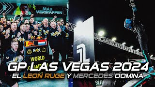 MAX VERSTAPPEN TETRACAMPEON Y RUSSELL IMPARABLE  MEGA RESUMEN GP LAS VEGAS 2024 [upl. by Dominick]