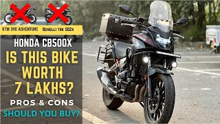 Honda CB500X Long Term 10000 kms Ownership Review  Is it Better than KTM Adventure 390 [upl. by Adian]