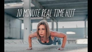 10 Minute HIIT Cardio Workout Real Time TOTALLY OUT OF BREATH [upl. by Renmus450]