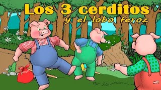 Los Tres Cerditos y El Lobo Feroz Cuento de Fabula Infantil con Moraleja [upl. by Zoller405]