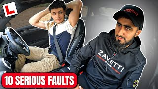 A Horrendous Driving Test  10 Serious Faults [upl. by Ainiger]