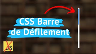 Créer Une Barre de Défilement CSS Design en 3 Minutes [upl. by Nilra]