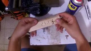 Handmade speargun wishbones in 10 minutes [upl. by Lundberg]