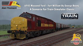 TS Classic  West Highland 6Y45 Mossend To Fort William With 37405 EWS Class 374s Reskin Megapack [upl. by Ybbed]