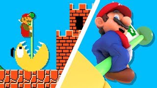 Super Mario vs Pacman CRAZY BATTLE [upl. by Enaffit704]