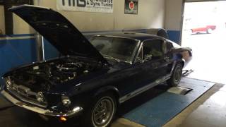 1967 Mustang fastback 4 speed factory big block 390 on dyno at TMS [upl. by Perni]