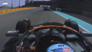 Oscar Piastri Onboard Abu Dhabi GP F1 2024 FP3  Assetto Corsa [upl. by Garik225]