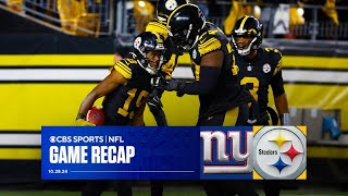 Steelers HOLD OFF Giants on MNF for 3rd straight win  Game Recap [upl. by Anstus]