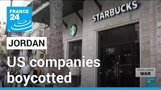 Jordanians boycott American brands over support for Israel • FRANCE 24 English [upl. by Sellihca]