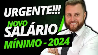 NOVO SALÁRIO MÍNIMO 2024  NOVAS CONTRIBUIÇÕES INSS [upl. by Anileda]