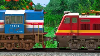 WDM3D to WAP4 LOCOMOTIVE CHANGE  BUMPY RAILROAD  RAILWORK  INDIAN TRAIN SIMULATOR 2024 [upl. by Ylaek585]