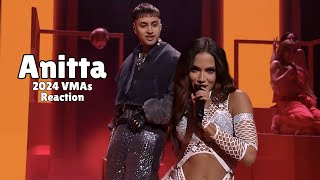 Anitta at the 2024 VMAs  REAÇÃO  REACTION [upl. by Adnalahs]