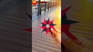 I Built A Working Ninja Star Out Of Paper phonk ninja paper diy shorts music phonkmusic phab [upl. by Fiedling]