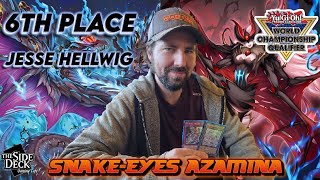 YuGiOh 6TH PLACE ROTA REGIONALS DECK PROFILE  SNAKEEYES AZAMINA Ft JESSE HELLWIG [upl. by Yna]