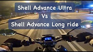 Shell Advance Ultra vs Shell Long Ride Fully Synthetic  Engine Oil comparison  The StreetSoul [upl. by Eivlys]